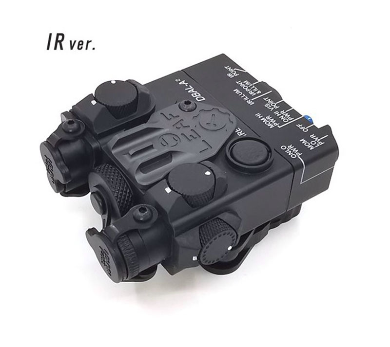 DBAL-A2 AN / PEQ-15A Type IR (Infrared) +Red Laser Lenses Black
